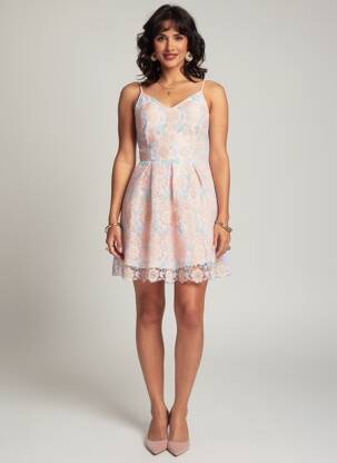 Rochie scurtă albastru NAF NAF femme