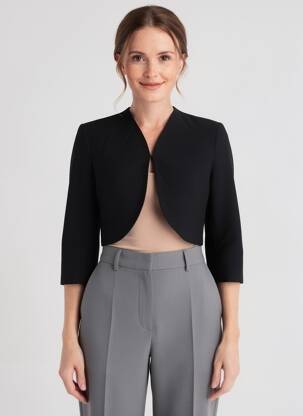 Bolero negru MORGAN femme