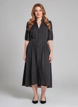 Rochie scurtă negru MORGAN femeie