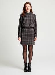 Rochie midi gri MORGAN femme