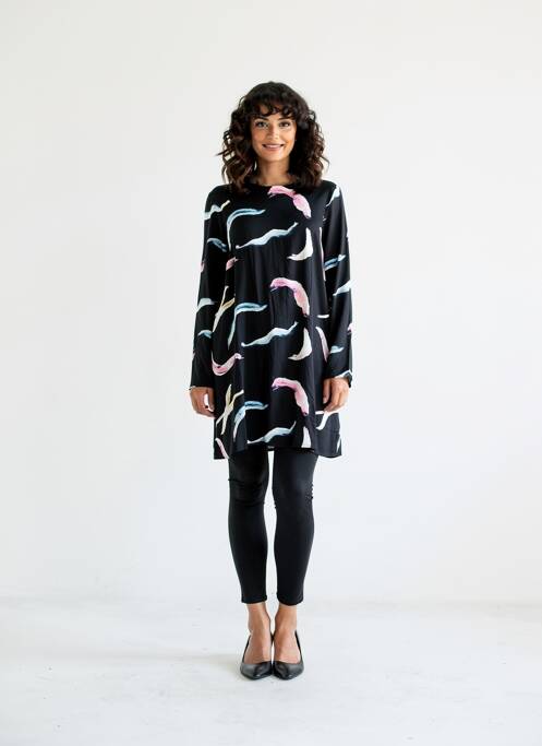 Rochie midi guler rotund negru VERO MODA femme