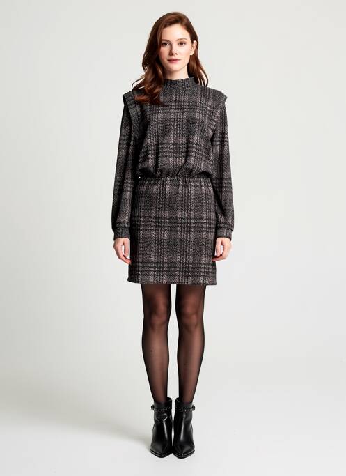 Rochie midi gri MORGAN femme