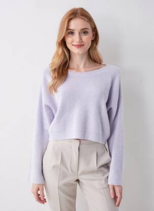 Pulover violet CLOUDS OF FASHION femeie