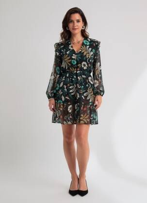 Rochie midi verde ARTIGLI femeie