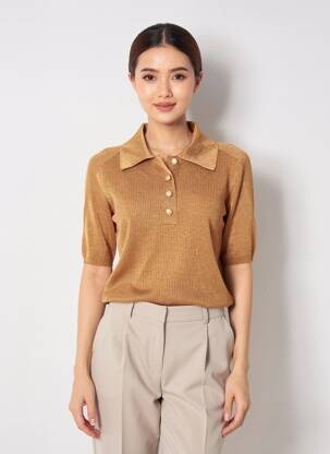 Polo maro ASTRID BLACK LABEL femeie