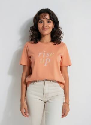 Tricou portocaliu S.OLIVER femeie