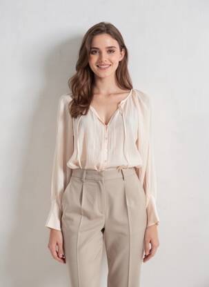Cămașă roz MANGO femme