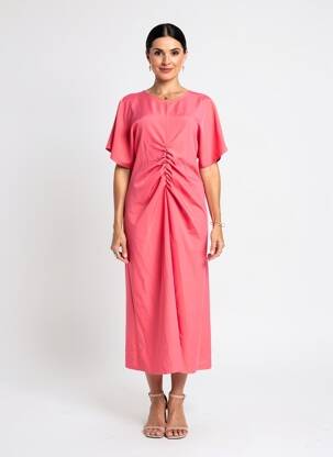 Rochie midi portocalie VICOLO femeie