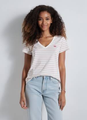 Tricou alb LEVIS femme