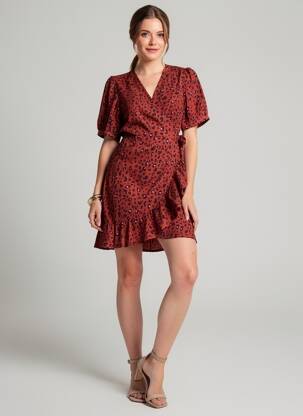 Rochie scurtă mâneci scurte mâneci scurte roșu ONLY femeie