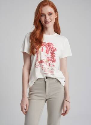 Tricou alb GARCIA femme