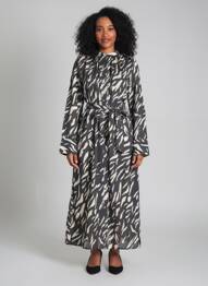 Rochie lungă negru MANGO femme
