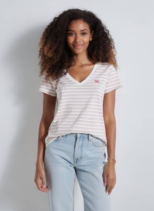 Tricou alb LEVIS femme