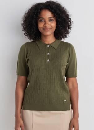 Polo verde LPB LES PETITES BOMBES  femeie