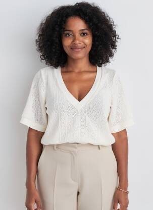 Tricou bej VILA femeie