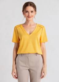 Tricou croială dreaptă portocaliu VERO MODA femeie