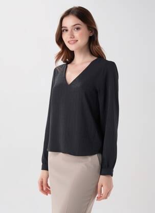 Cămașă mâneci lungi mâneci lungi negru VERO MODA femeie