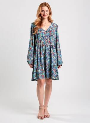Rochie midi mâneci lungi mâneci lungi verde ONLY femeie