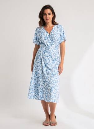 Rochie scurtă albastru ZABAIONE femeie