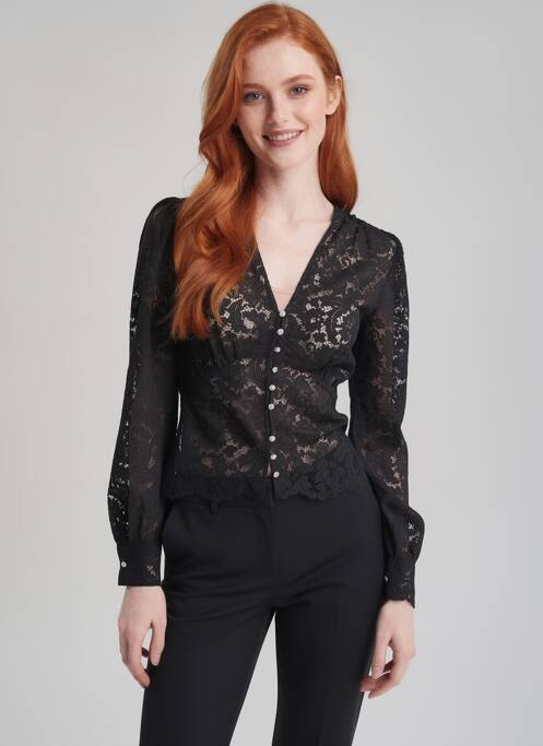 Top negru MORGAN femme