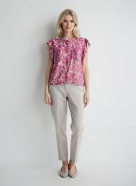 Tricou violet LE TEMPS DES CERISES femme