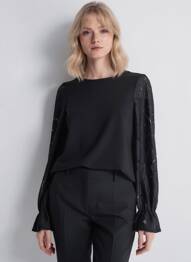 Top mâneci lungi negru VERO MODA femme