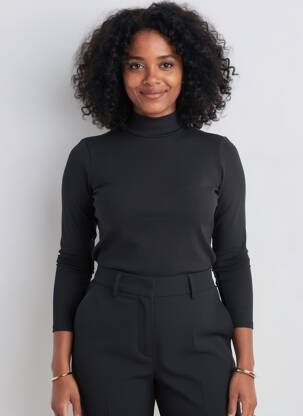 Tricou negru MANGO femeie