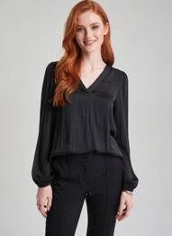 Cămașă croială dreaptă mâneci lungi negru JACQUELINE DE YONG femeie