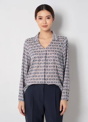 Tricou mâneci lungi mâneci lungi albastru TOM TAILOR femeie