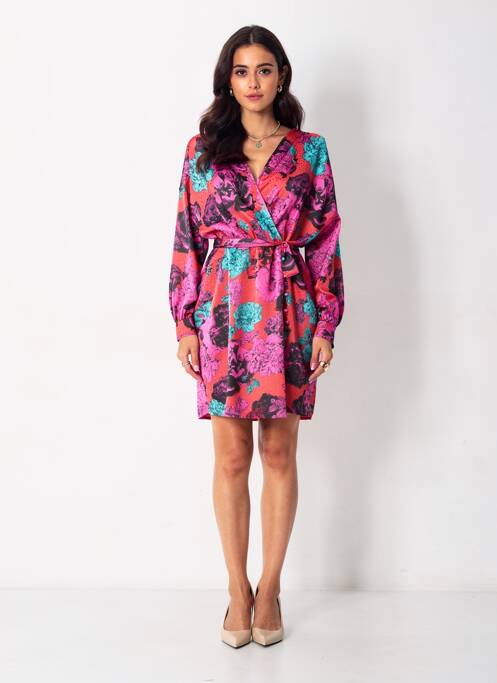 Rochie midi guler în v roșu VERO MODA femme