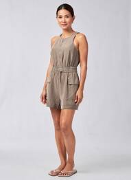 Salopetă scurtă verde SUPERDRY femme