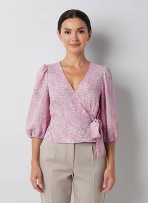 Cămașă mâneci 3/4 roz VERO MODA femeie