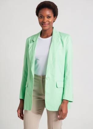 Sacou guler tip costum verde ONLY femeie