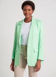 Sacou guler tip costum verde ONLY femeie