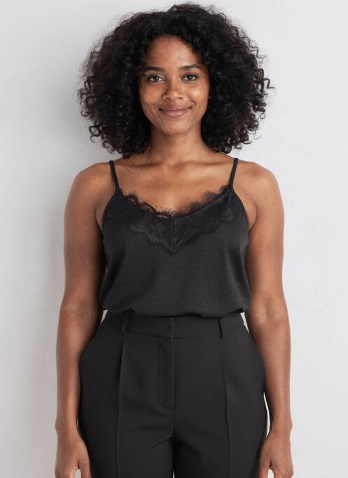 Top guler în v negru ONLY femme