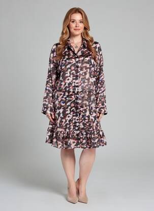 Rochie midi maro MOLLY BRACKEN femeie