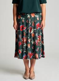 Fustă midi verde STREET ONE femme