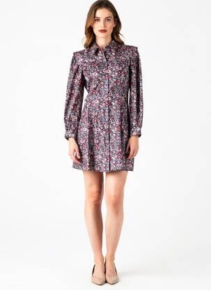 Rochie midi roșu OBJECT femeie