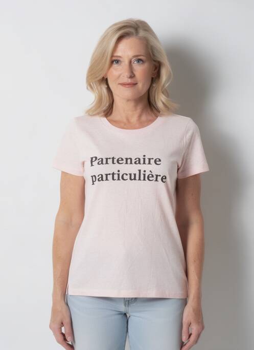 Tricou roz MONSIEUR TSHIRT femme