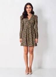 Rochie scurtă verde MANGO femeie