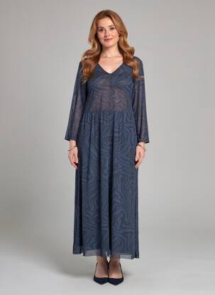 Rochie lungă albastru STREET ONE femeie