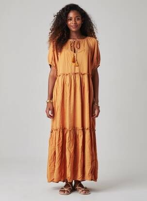 Rochie scurtă portocalie MOLLY BRACKEN femeie