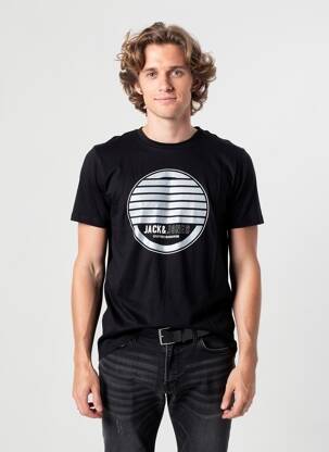 Tricou negru JACK & JONES bărbat