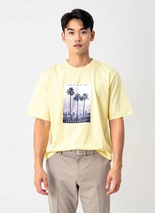 Tricou galben JACK & JONES bărbat