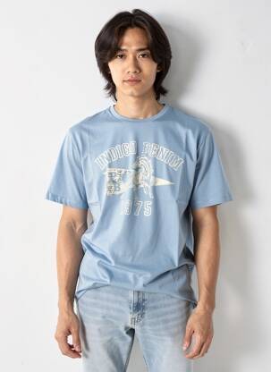 Tricou albastru JACK & JONES bărbat