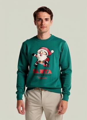 Pulover verde JACK & JONES bărbat