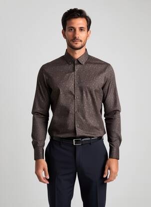 Cămașă cu mâneci lungi negru PRIVATE BLUE bărbat