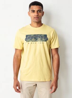 Tricou galben JACK & JONES bărbat
