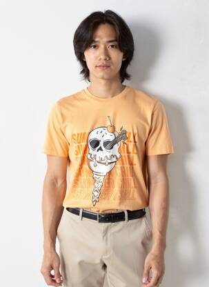 Tricou portocalie JACK & JONES bărbat