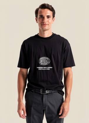 Tricou negru JACK & JONES bărbat